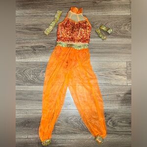 A Wish Come True orange genie costume